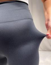 nanofit düz yumoş  sporcu tayt siyah