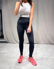 nanofit düz yumoş  sporcu tayt siyah 4