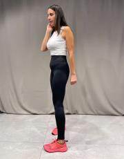 nanofit düz yumoş  sporcu tayt siyah 6