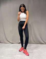 nanofit düz yumoş  sporcu tayt siyah 7