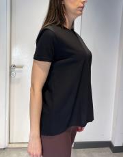 bisiklet yaka pamuk basic tshırt siyah 4