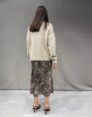 çan model  %100 viskone  leopar desenli etek leopar 5