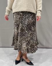 çan model  %100 viskone  leopar desenli etek leopar 6